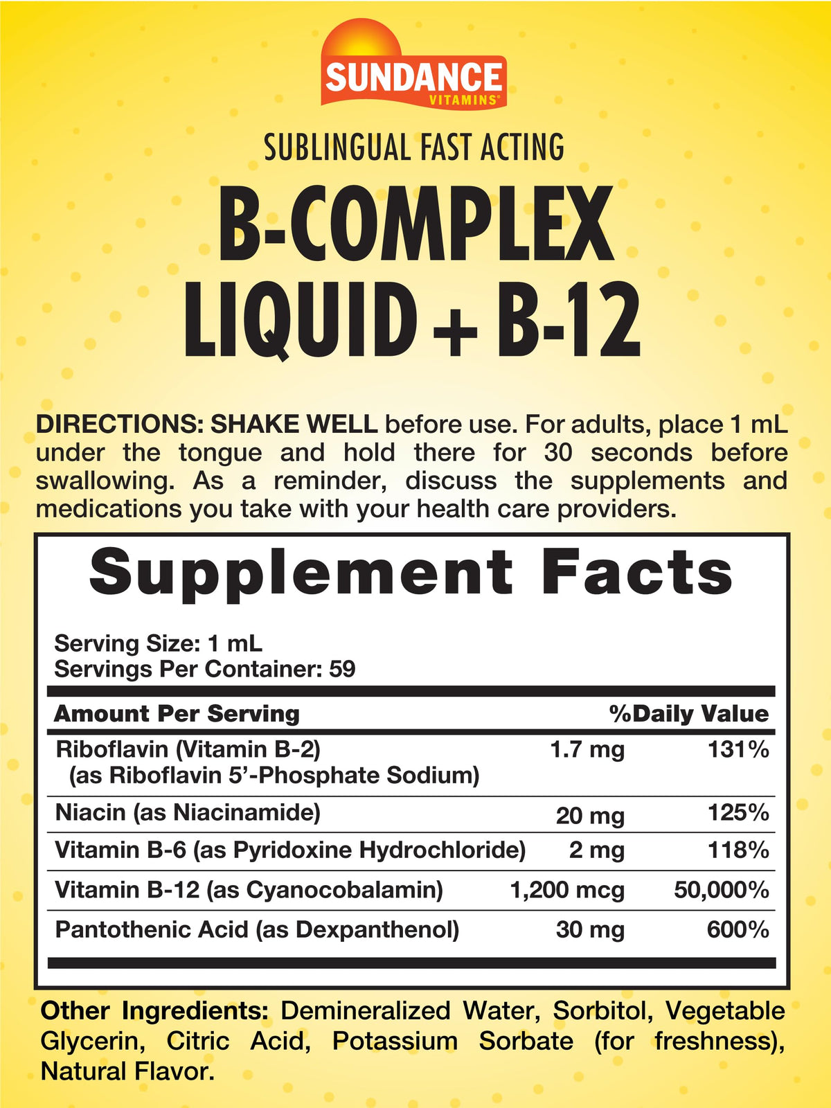 Vitamin B Complex 2 Fluid Ounces C59967