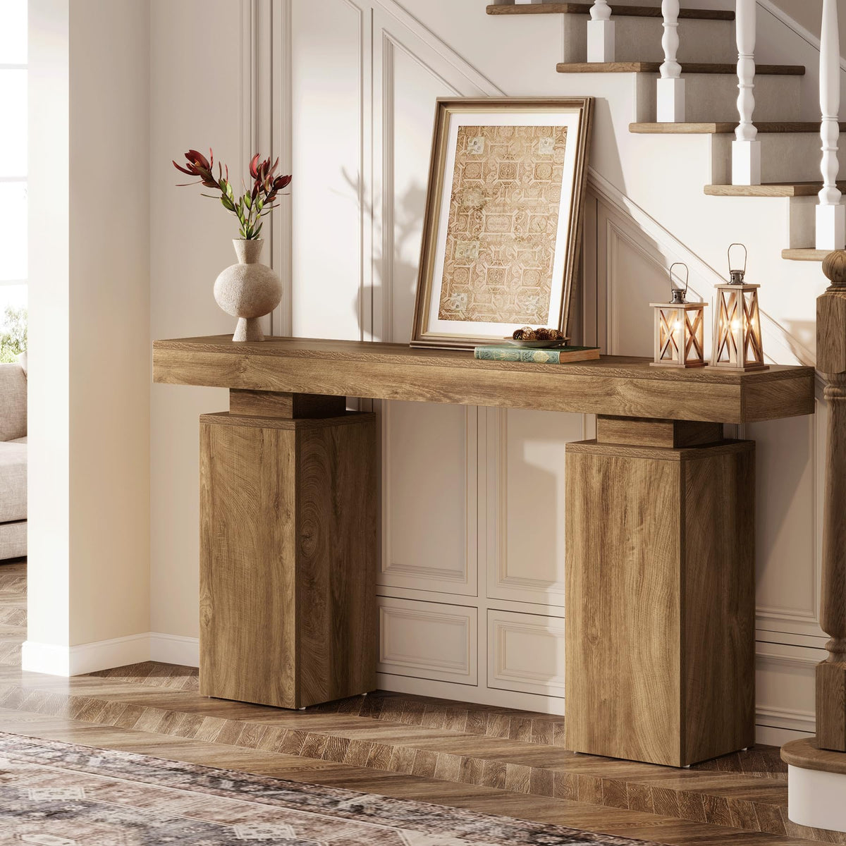 63-Inch Farmhouse Console Table M375