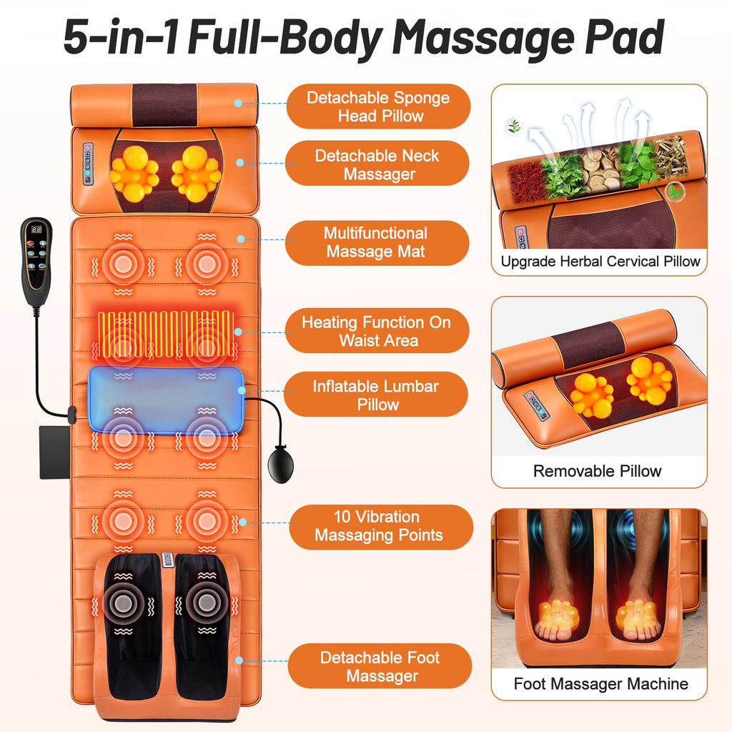 Full Body Massage Mat with Foot Massager B82552