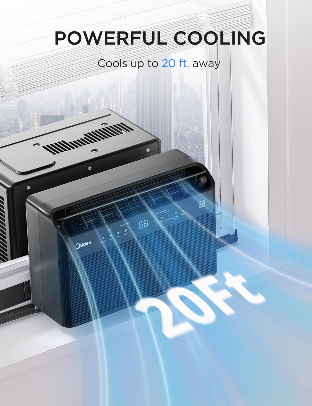 6,000 BTU U Shaped Window Air Conditioner D1240