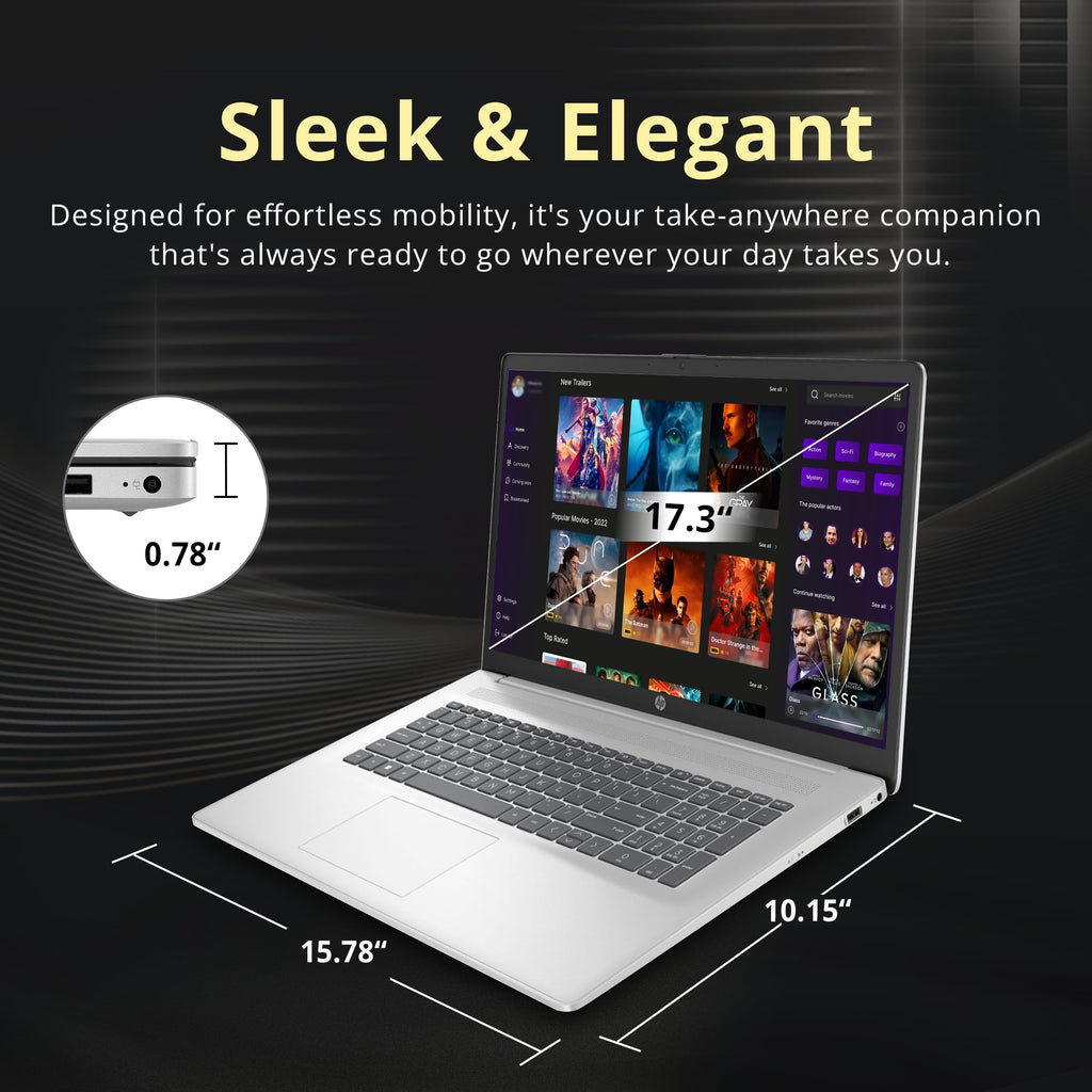 17.3" HD+ Touchscreen Laptop, AMD Ryzen 5, 16GB RAM, 1.5TB Storage, Silver J106722