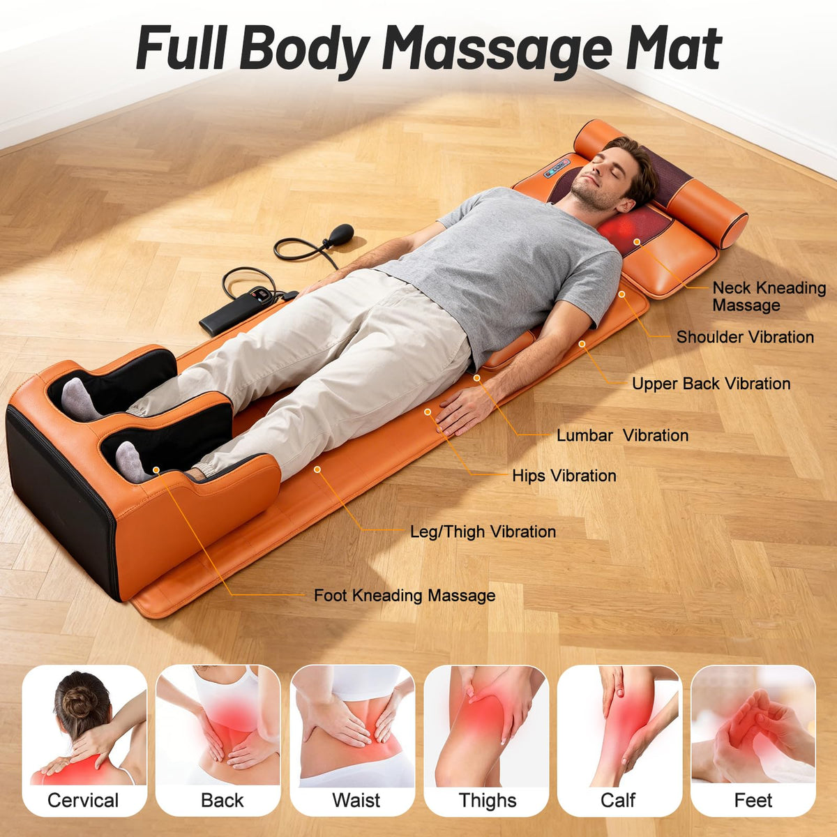 Full Body Massage Mat with Foot Massager B82552