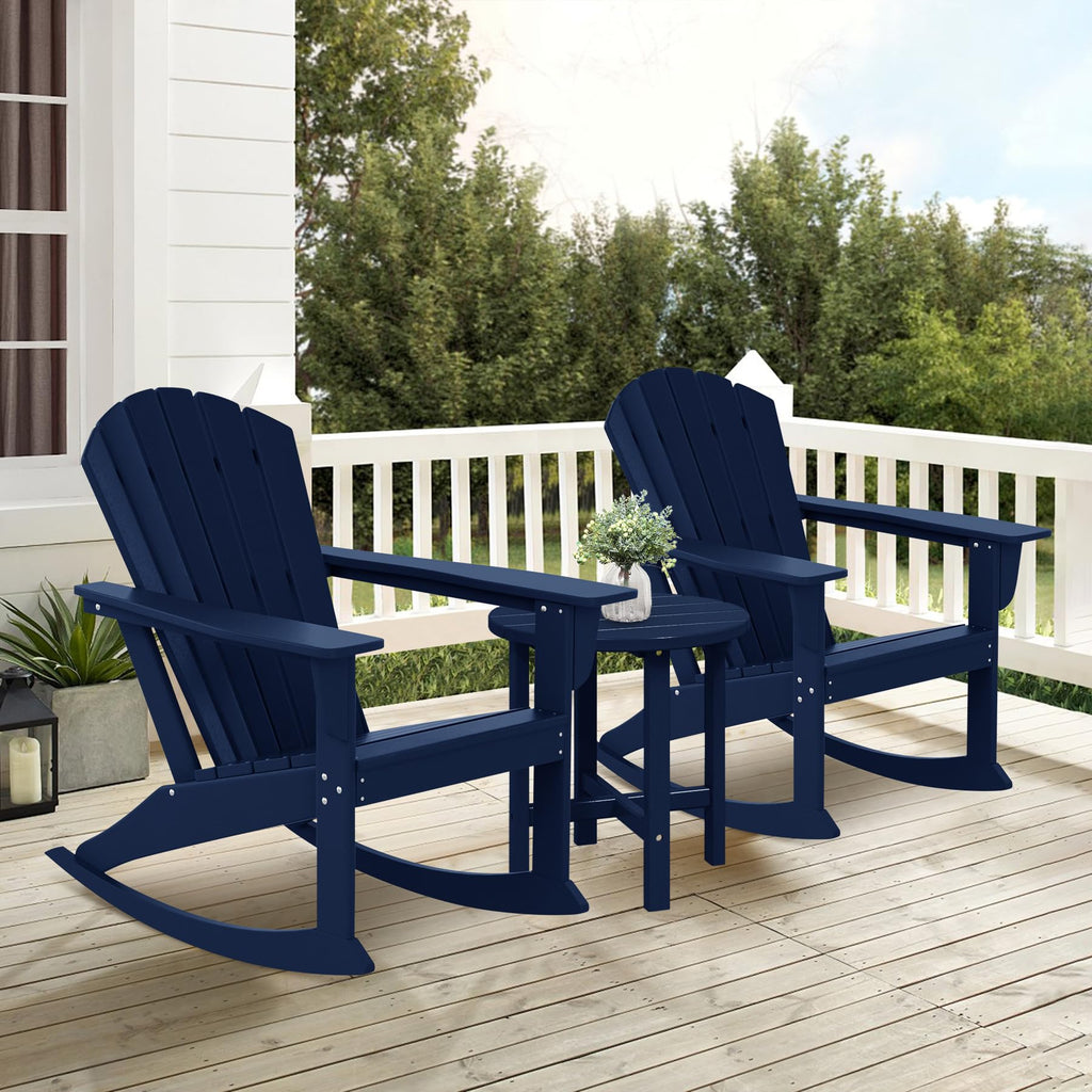 Navy Blue HDPE Adirondack Chair U183