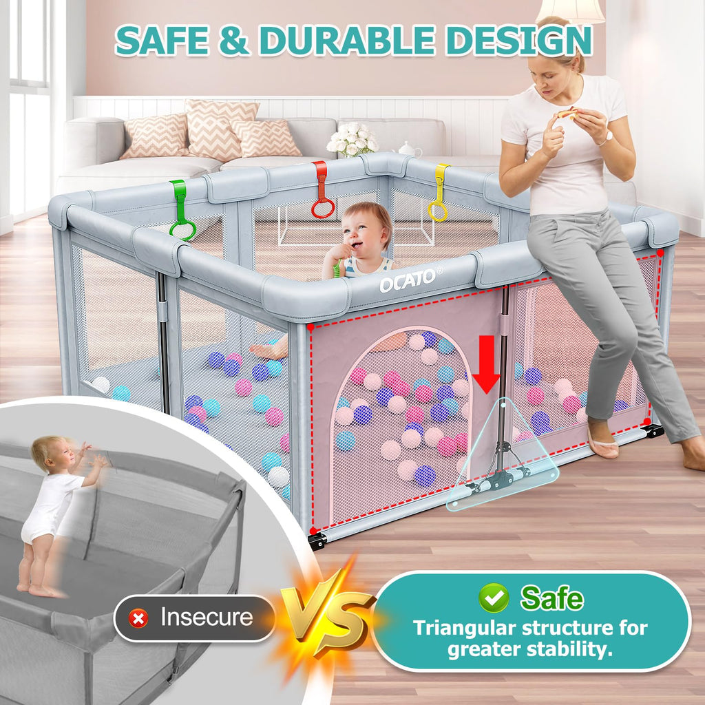 Foldable Baby Playpen 50×50 O474