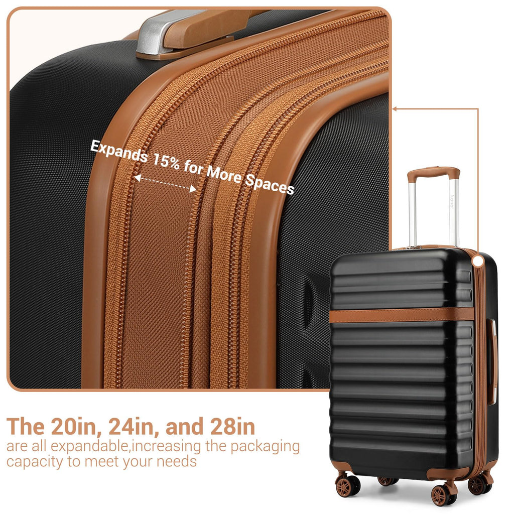 Black 20in Expandable Hardshell Carry-On P23212