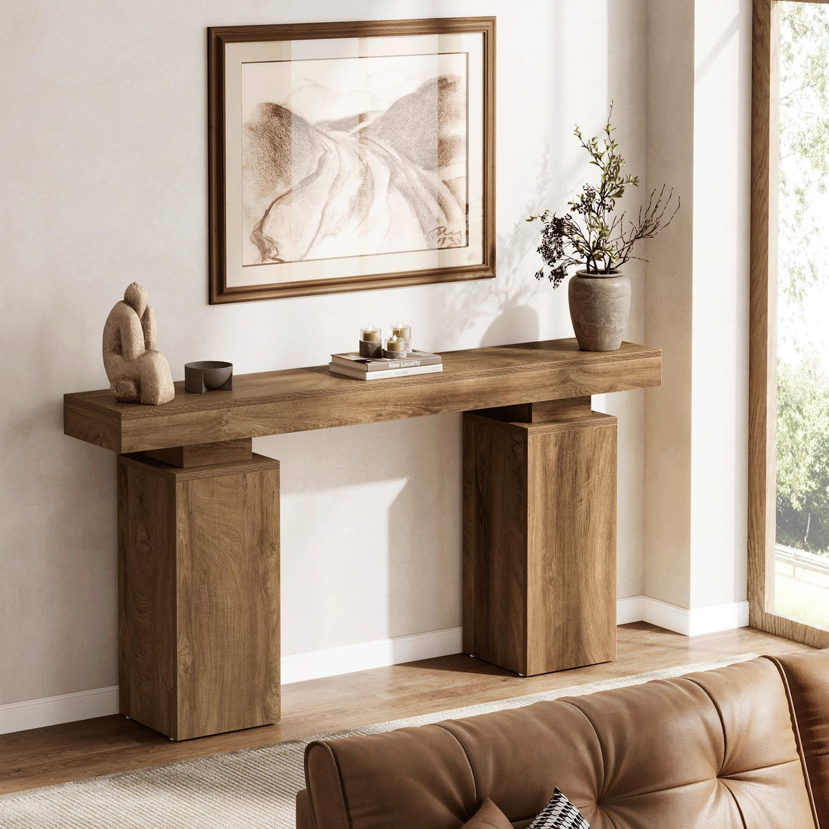 63-Inch Farmhouse Console Table M375