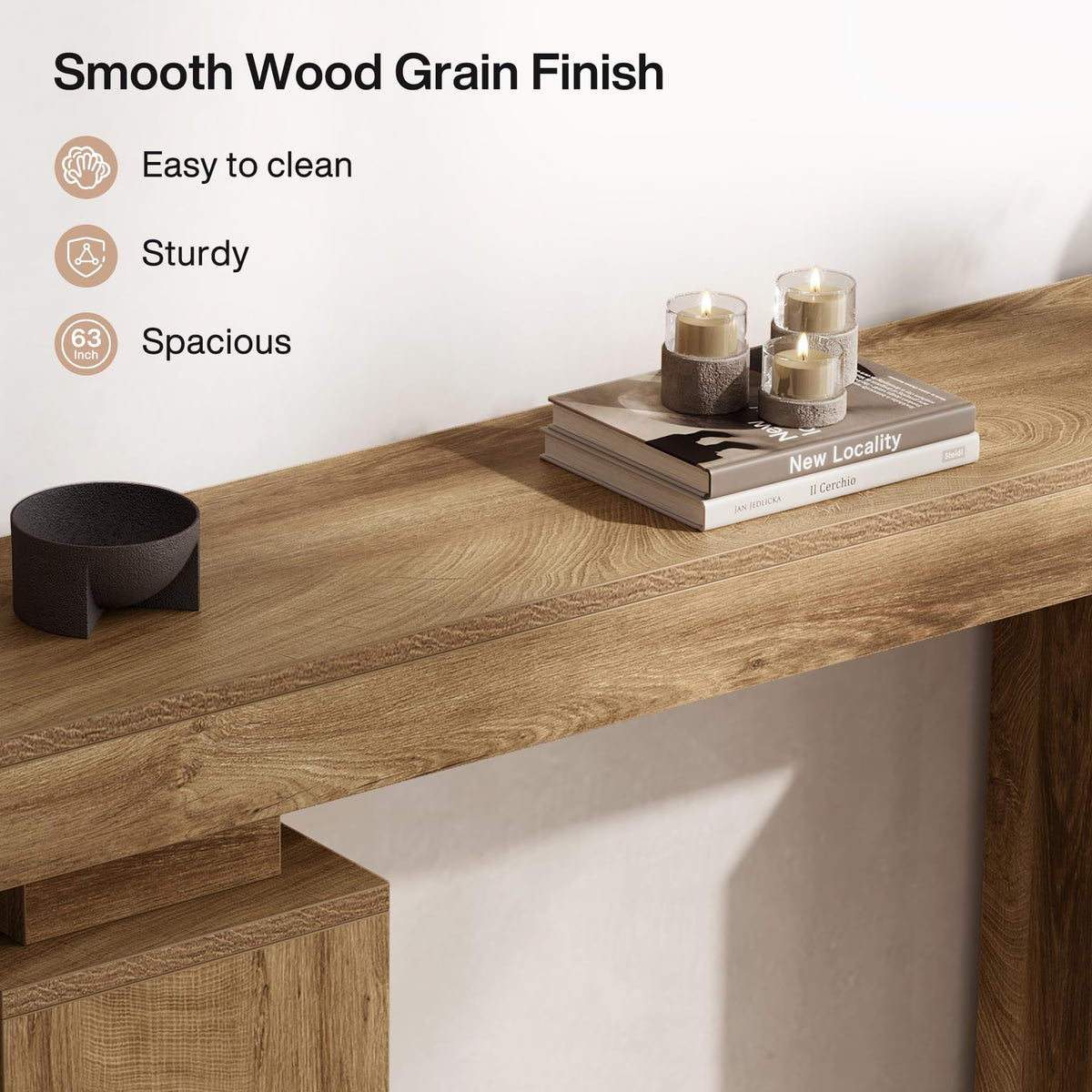 63-Inch Farmhouse Console Table M375