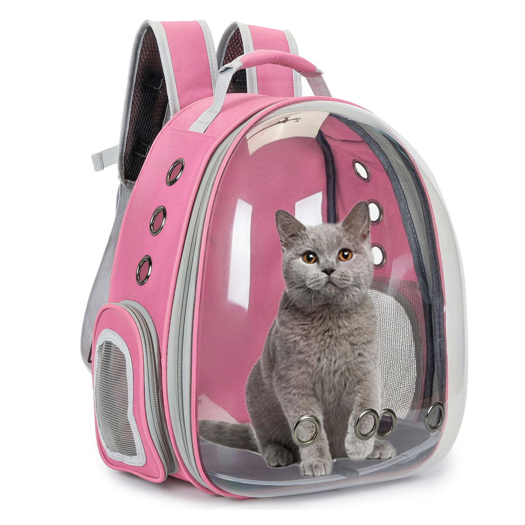 Cat Backpack Carrier Bubble Carrying Bag Pink M9430