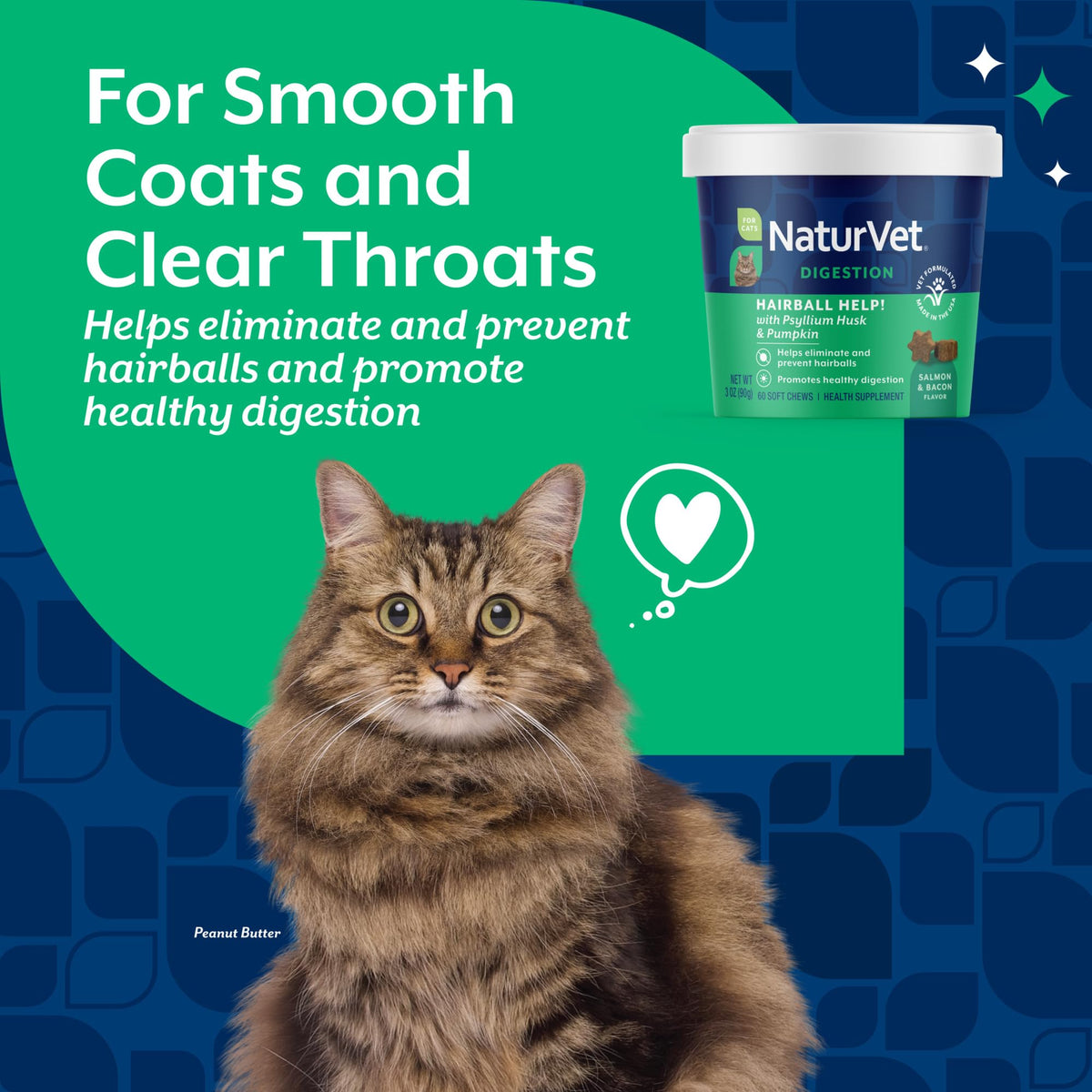 Hairball Aid Supplement for Cats Plus Pumpkin 60 Soft Chews N145