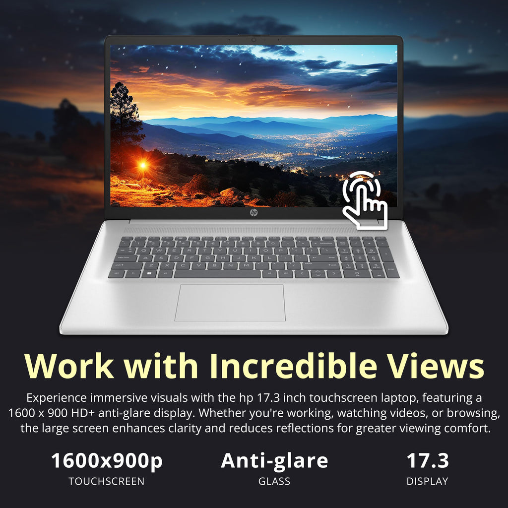 17.3" HD+ Touchscreen Laptop, AMD Ryzen 5, 16GB RAM, 1.5TB Storage, Silver J106722