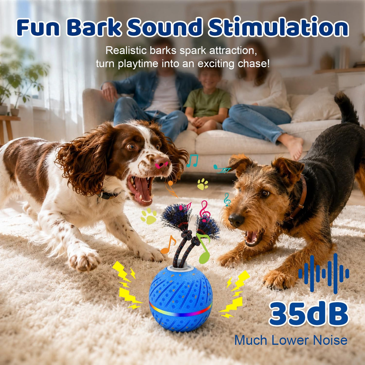 Interactive Dog Toys Ball for Aggressive Chewers L678