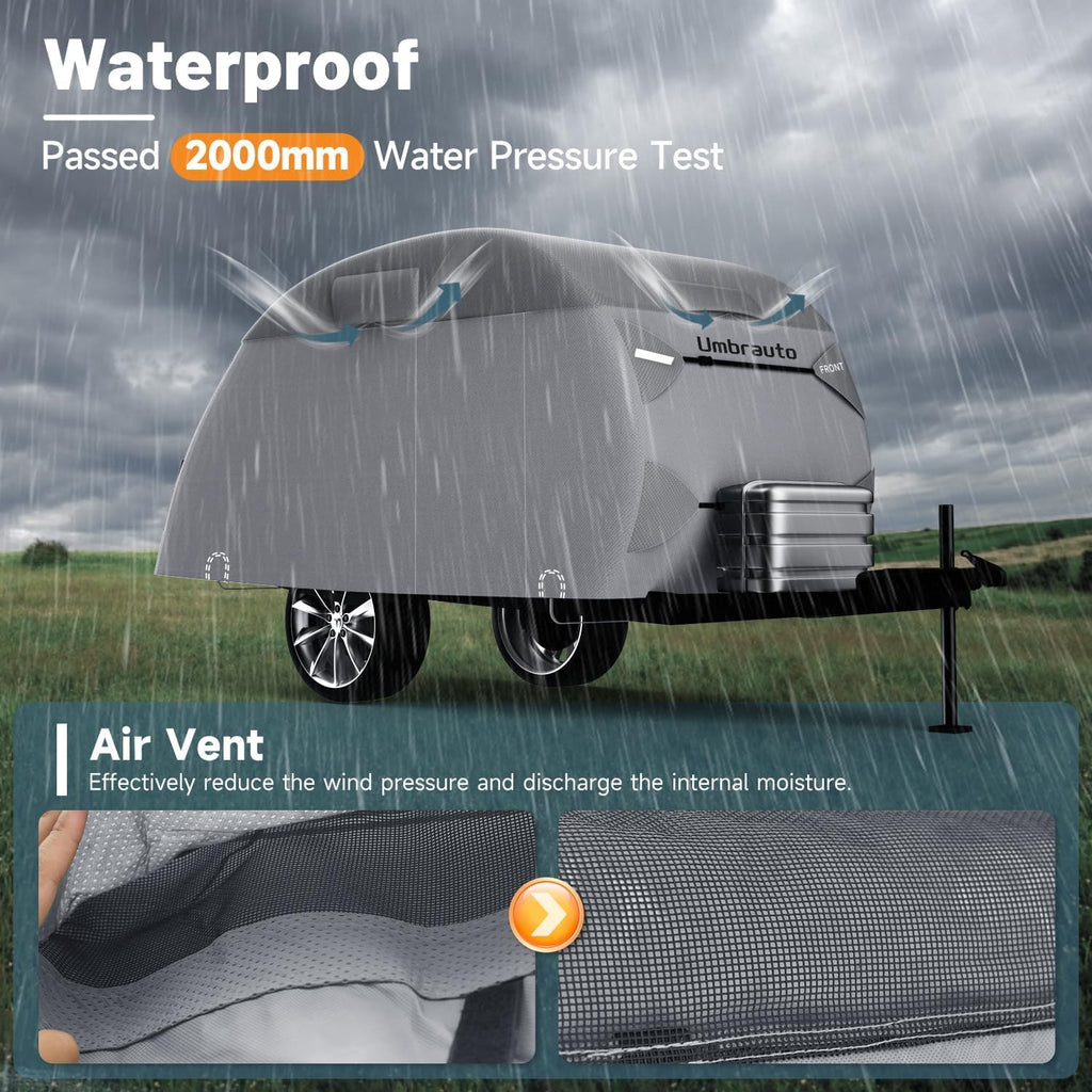 12-15 Camper 7 Layers Waterproof Teardrop Trailer Cover L4882
