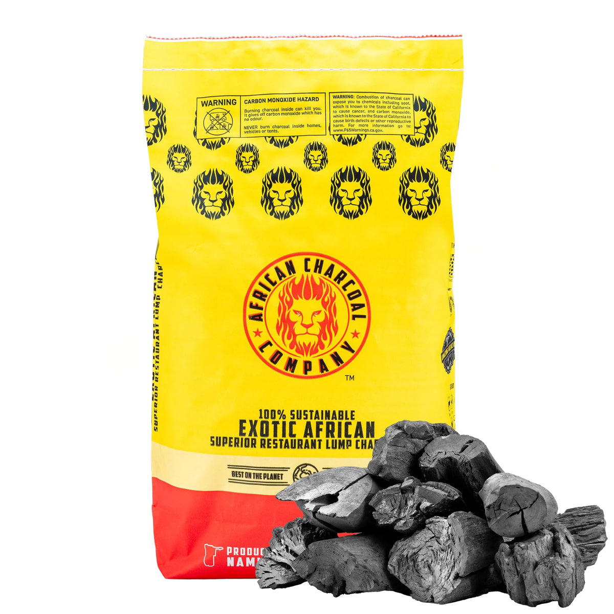 17.8 lb Natural Hardwood Lump Charcoal F59398