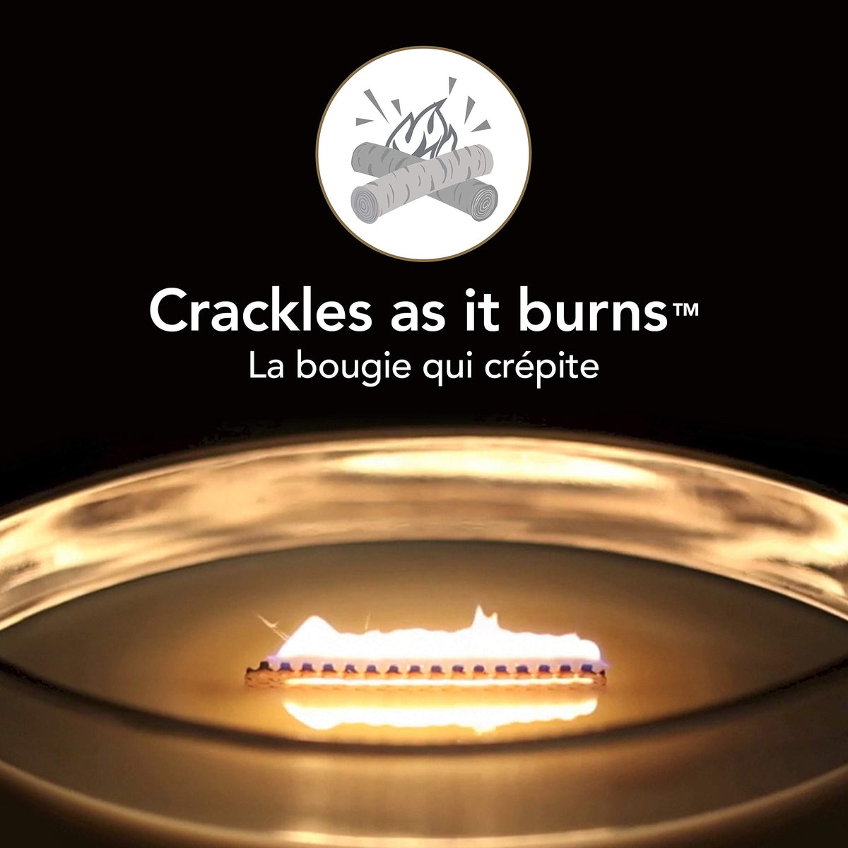 Scented Candle with Crackling Wick N211198