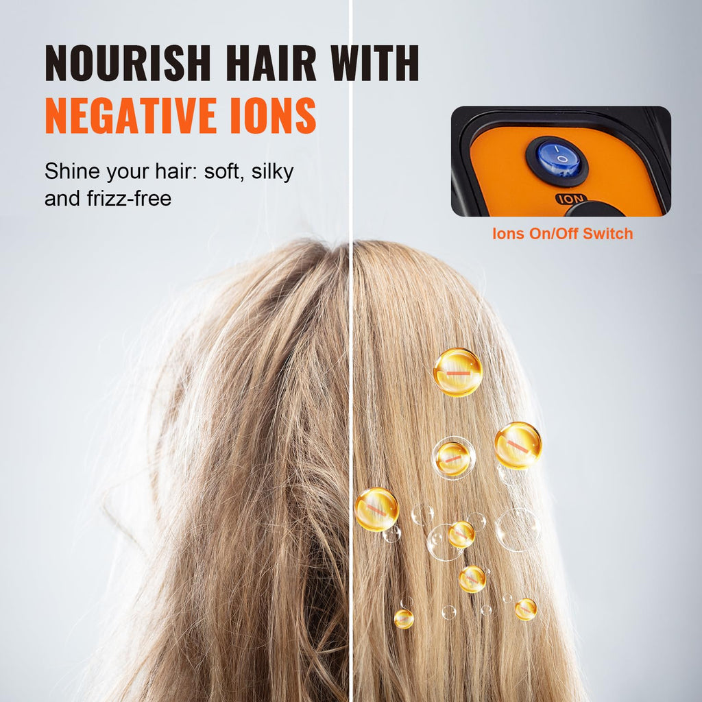 1875W Ionic Hooded Hair Dryer with Timer H995