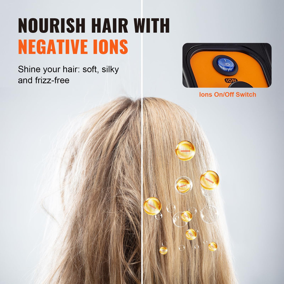 1875W Ionic Hooded Hair Dryer with Timer H995