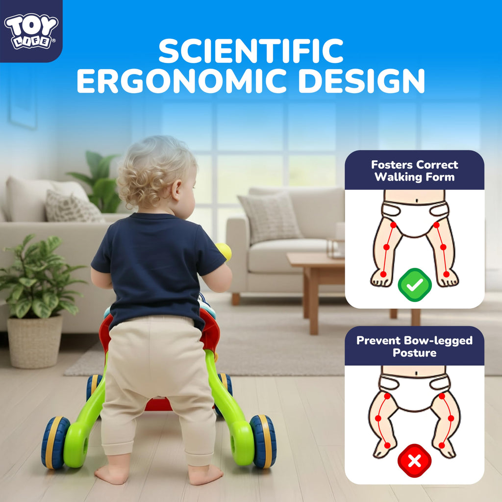 3-in-1 Baby Push Walker & Activity Center A7936