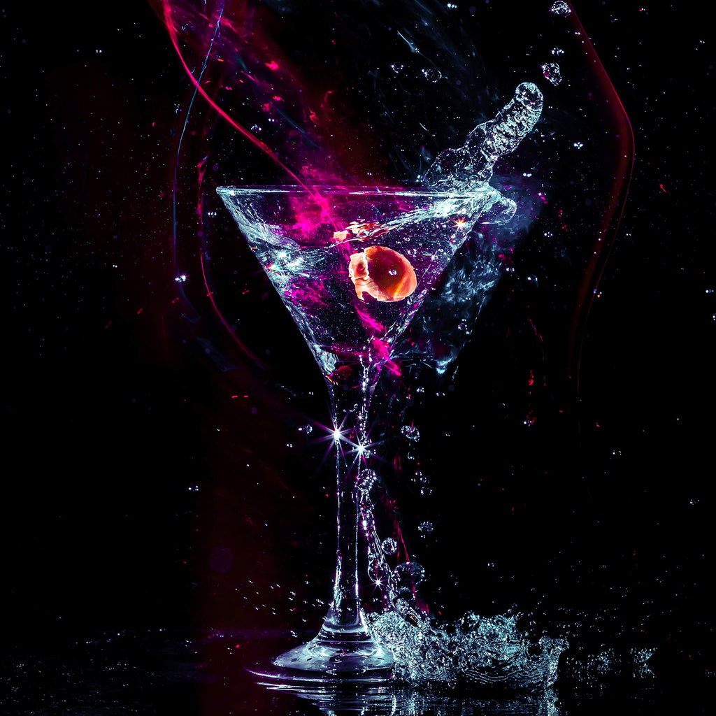 Clear 9 Ounce Set of 4 Martini Cocktail Glasses K2642